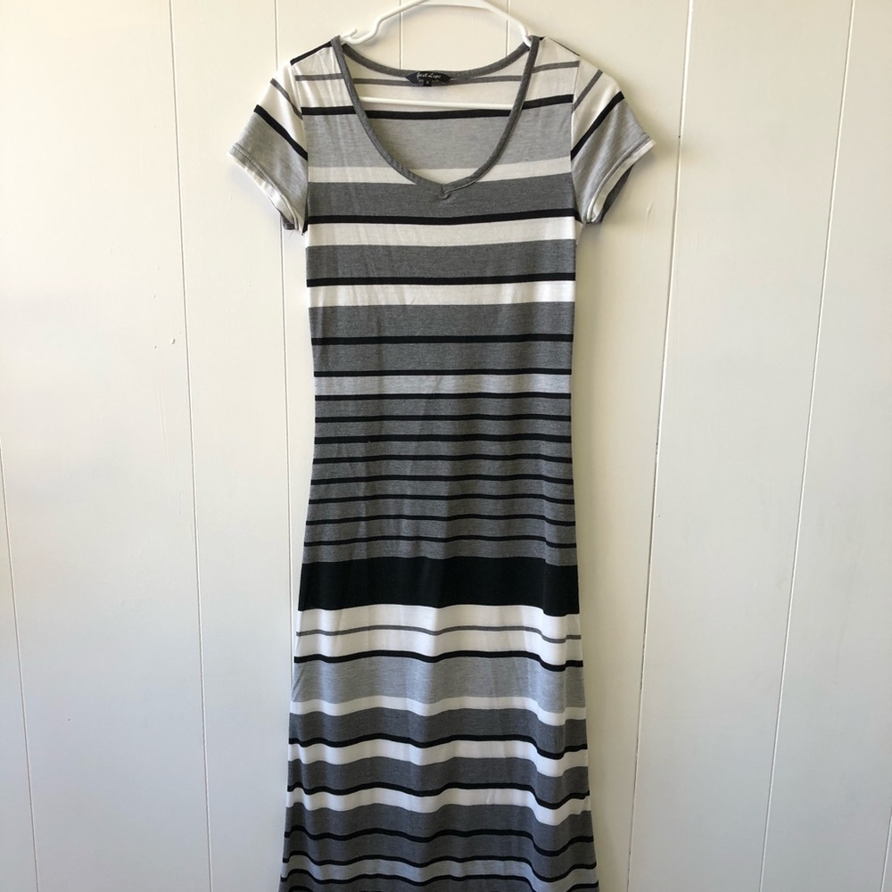 Stripes Maxi Dress